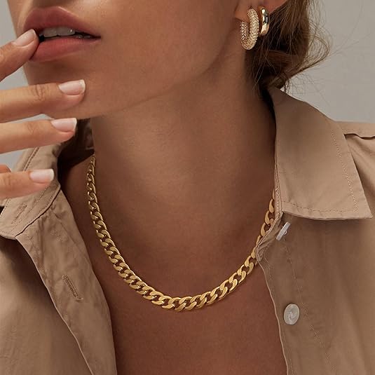 Collar Eslabón Cubano Grueso