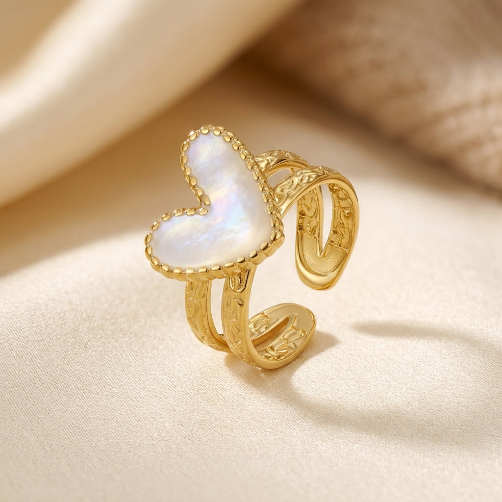 Anillo Corazón de Oro