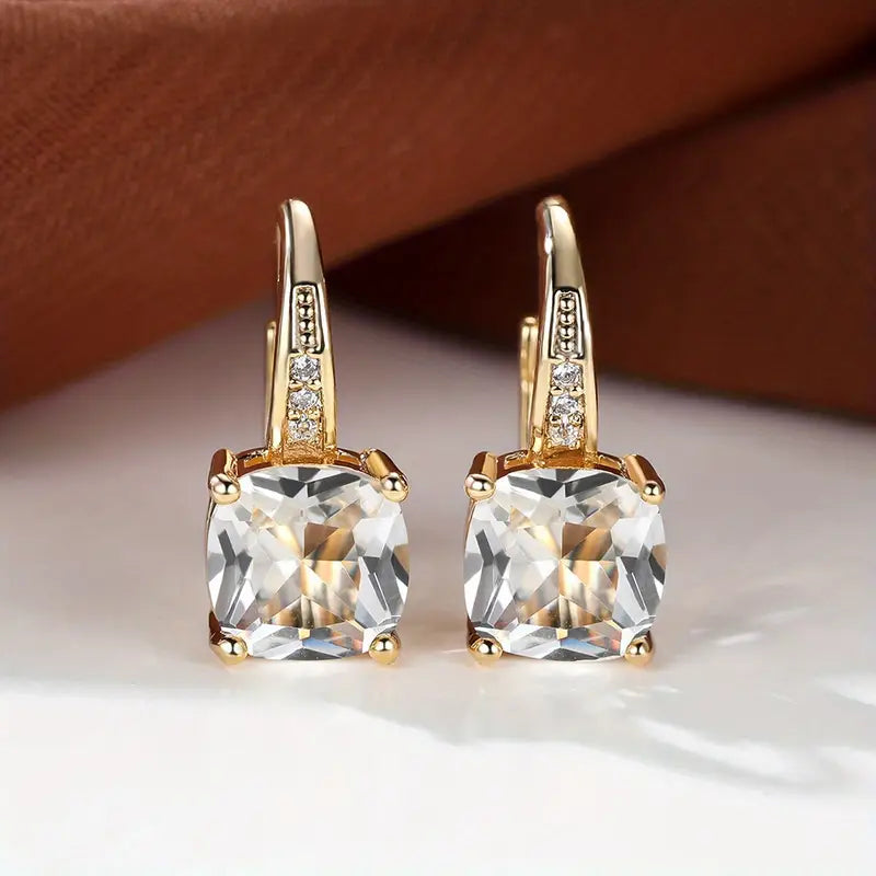 Aretes Argolla con Piedra Misteriosa