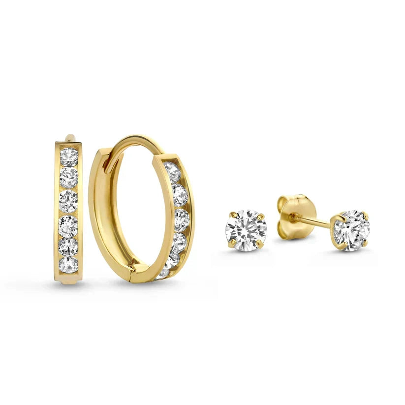 Dara Brillane Set de Aretes con Piedra