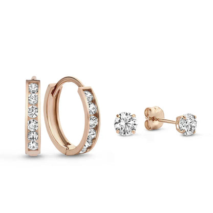 Dara Brillane Set de Aretes con Piedra