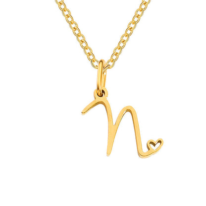 Collar con Inicial Corazón