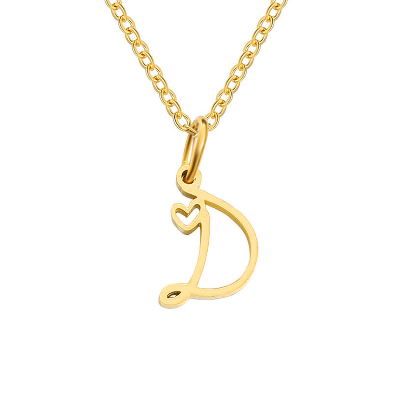 Collar con Inicial Corazón