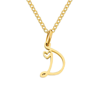 Collar con Inicial Corazón