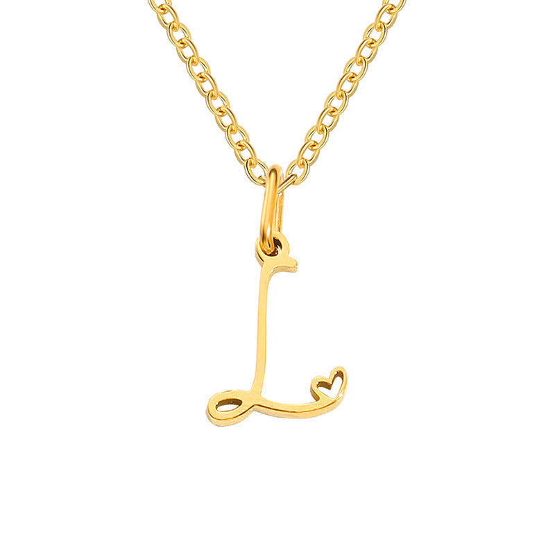 Collar con Inicial Corazón