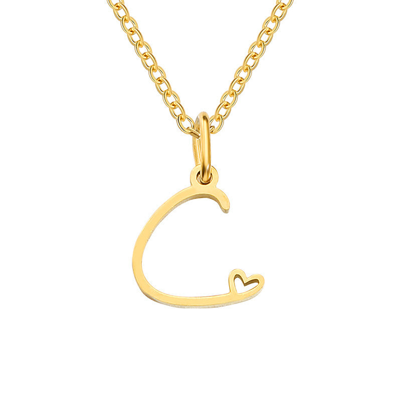 Collar con Inicial Corazón