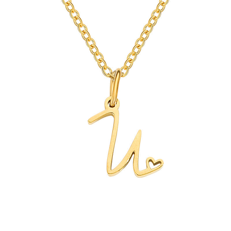 Collar con Inicial Corazón