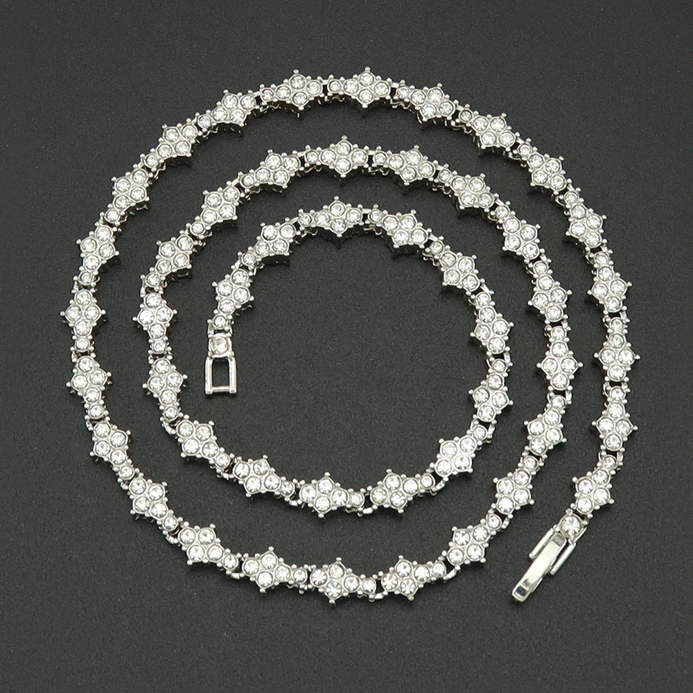 Collar Tennis Cluster Clásico