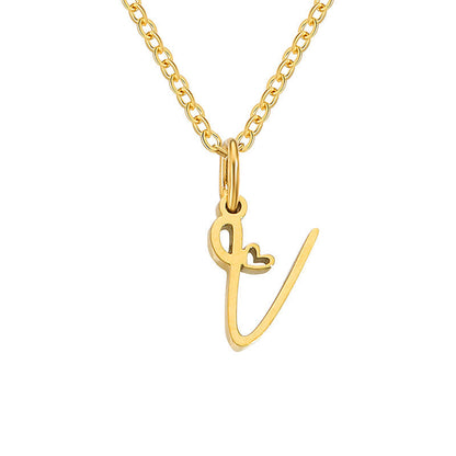 Collar con Inicial Corazón