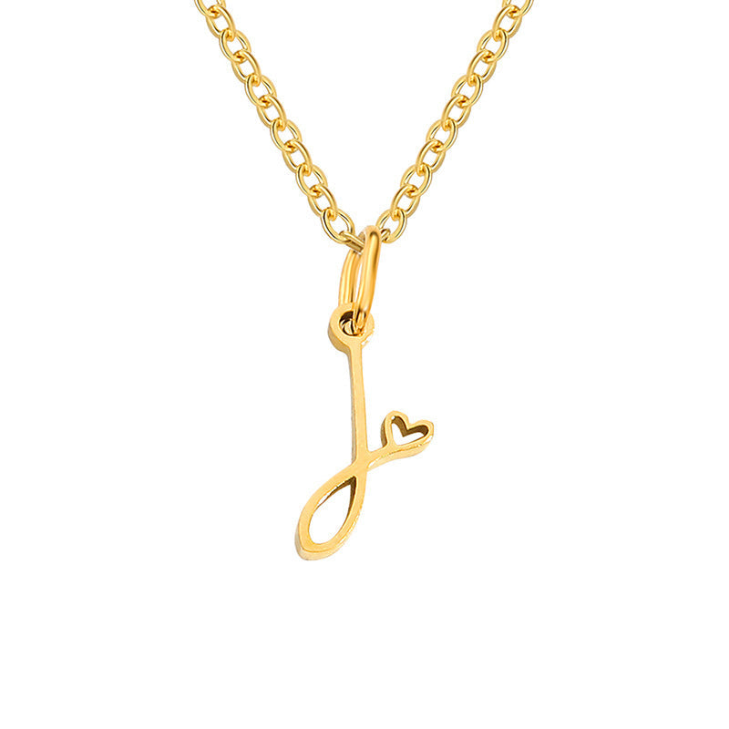 Collar con Inicial Corazón
