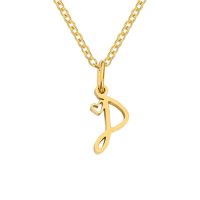 Collar con Inicial Corazón