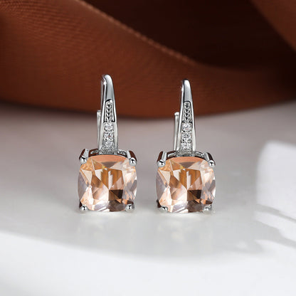 Aretes Argolla con Piedra Misteriosa