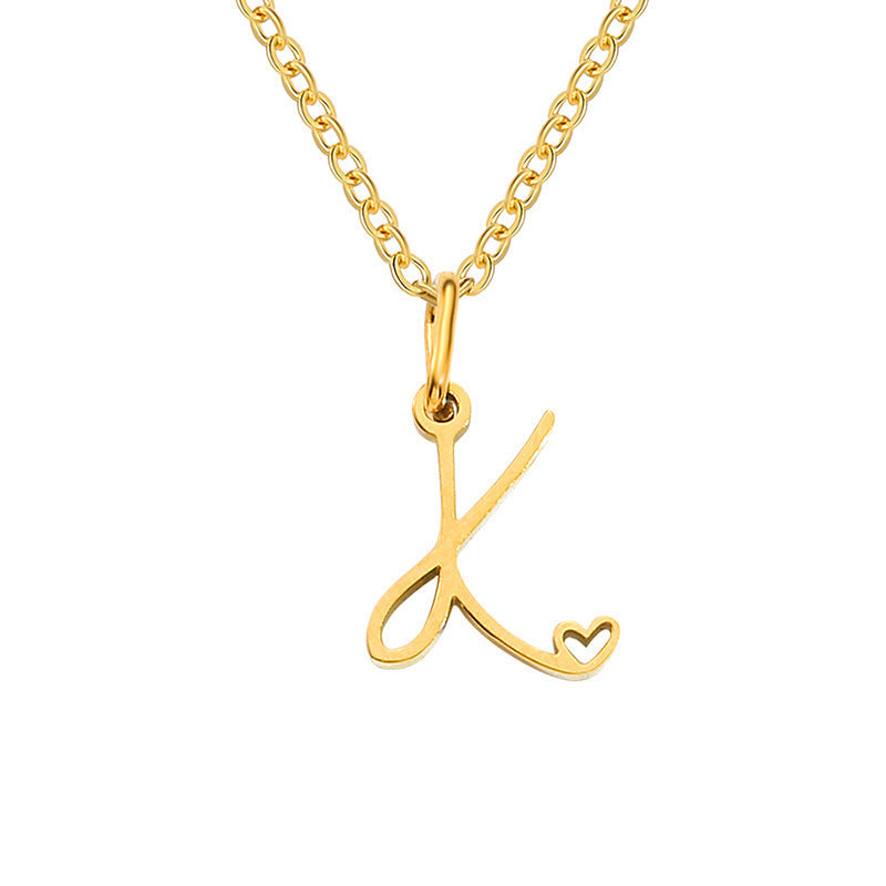Collar con Inicial Corazón