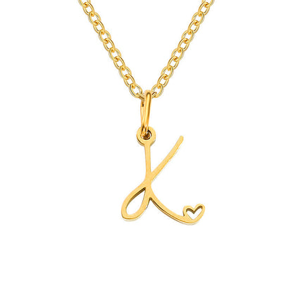 Collar con Inicial Corazón