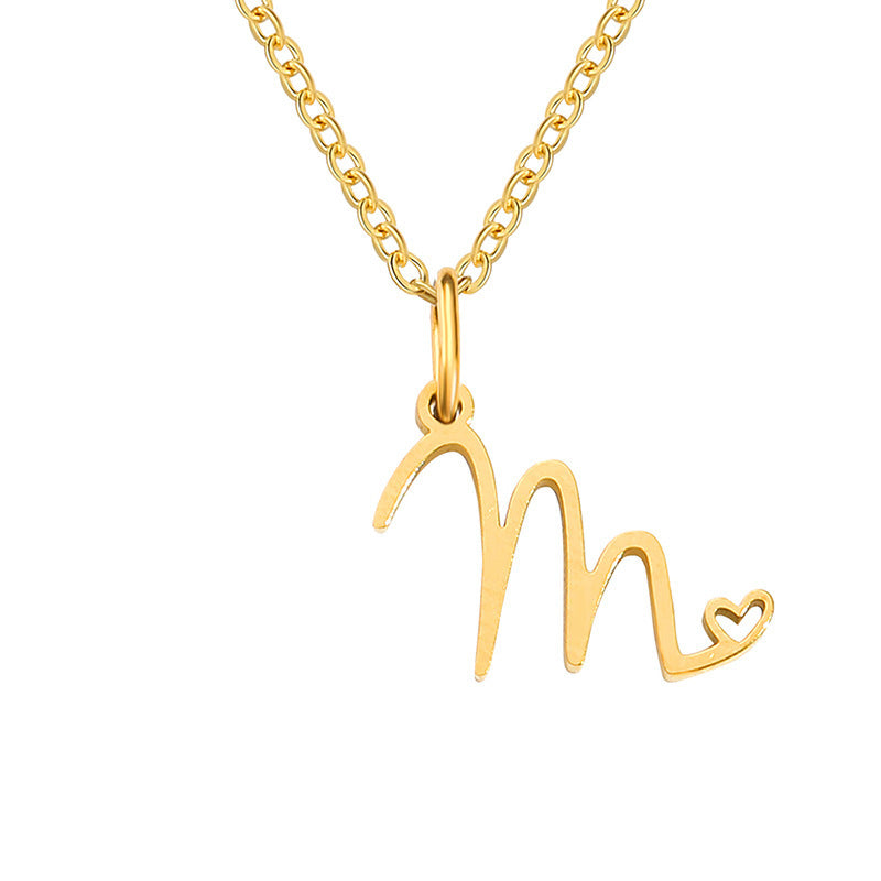 Collar con Inicial Corazón
