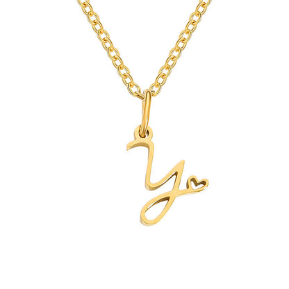 Collar con Inicial Corazón