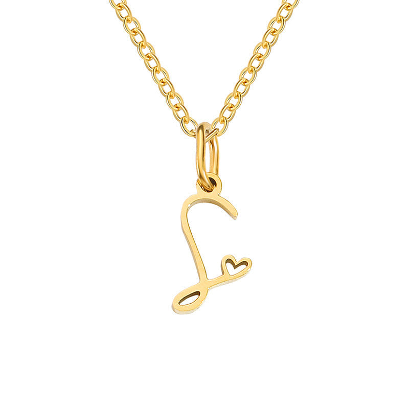 Collar con Inicial Corazón