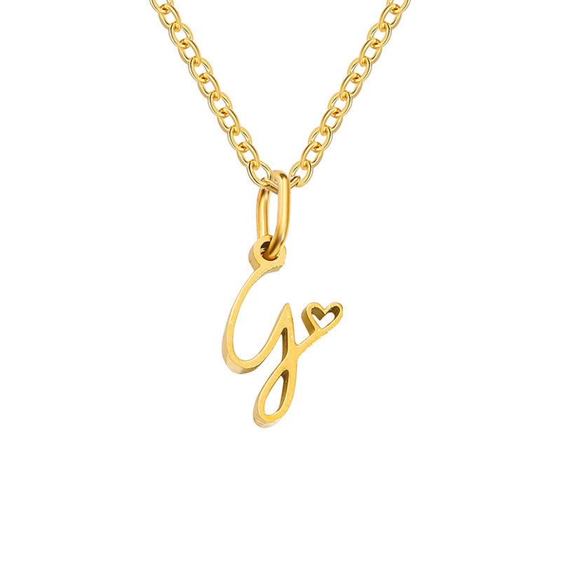 Collar con Inicial Corazón
