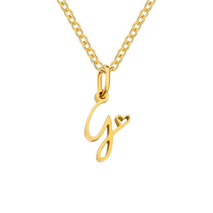 Collar con Inicial Corazón