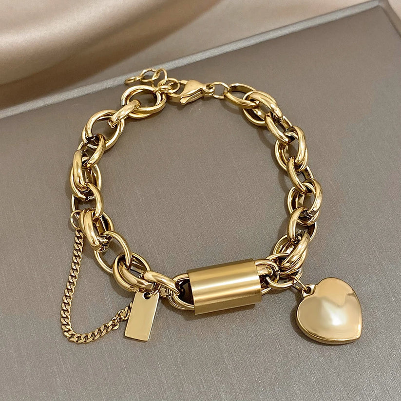 Pulsera Corazón Grueso