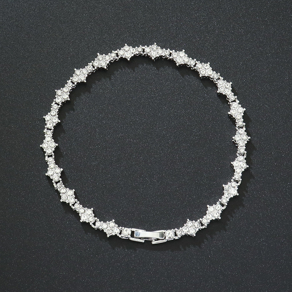 Pulsera Tennis Cluster Clásica