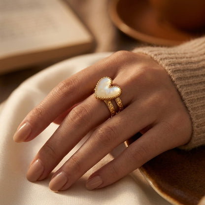 Anillo Corazón de Oro