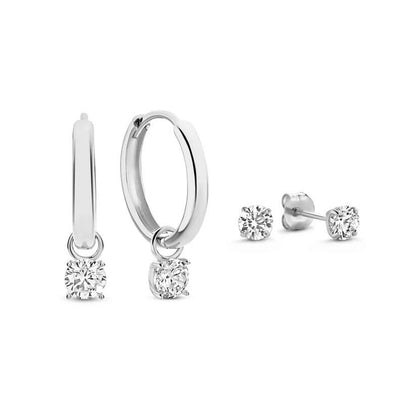 Set de Aretes con Piedra Lágrima de Luna
