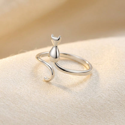 Anillo Gato de Plata