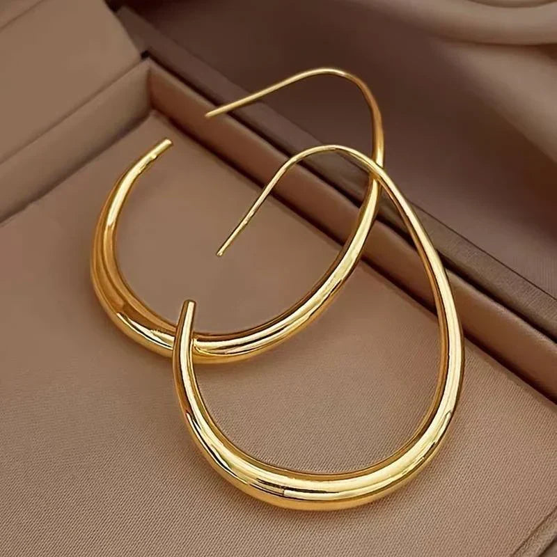 Aretes Argolla Oro Antiguo