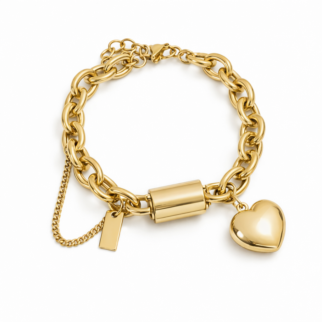 Pulsera Corazón Grueso