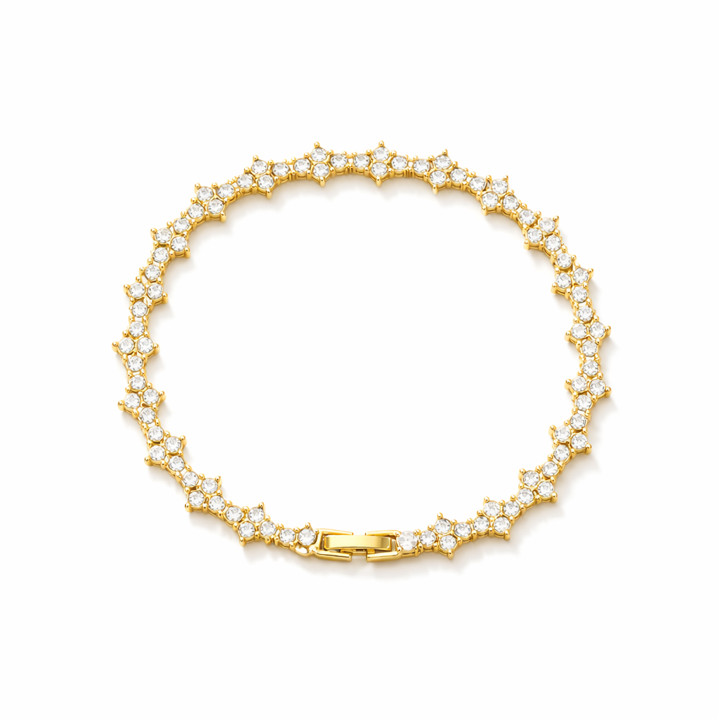 Pulsera Tennis Cluster Clásica