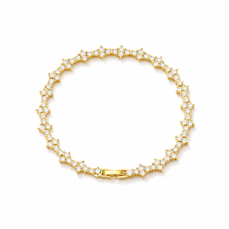 Pulsera Tennis Cluster Clásica