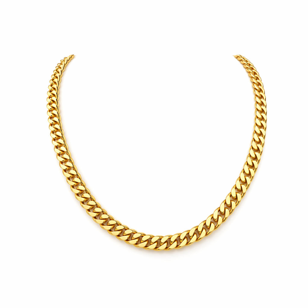 Collar Eslabón Cubano Grueso